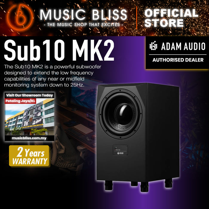 ADAM Audio Sub10 Mk2 10 inch Powered Studio Subwoofer