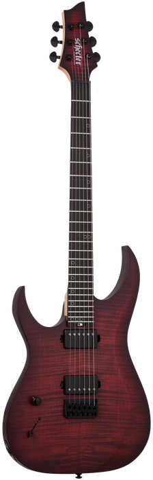 Schecter Sunset-6 Extreme Left-Handed Electric Guitar - Scarlet Burst