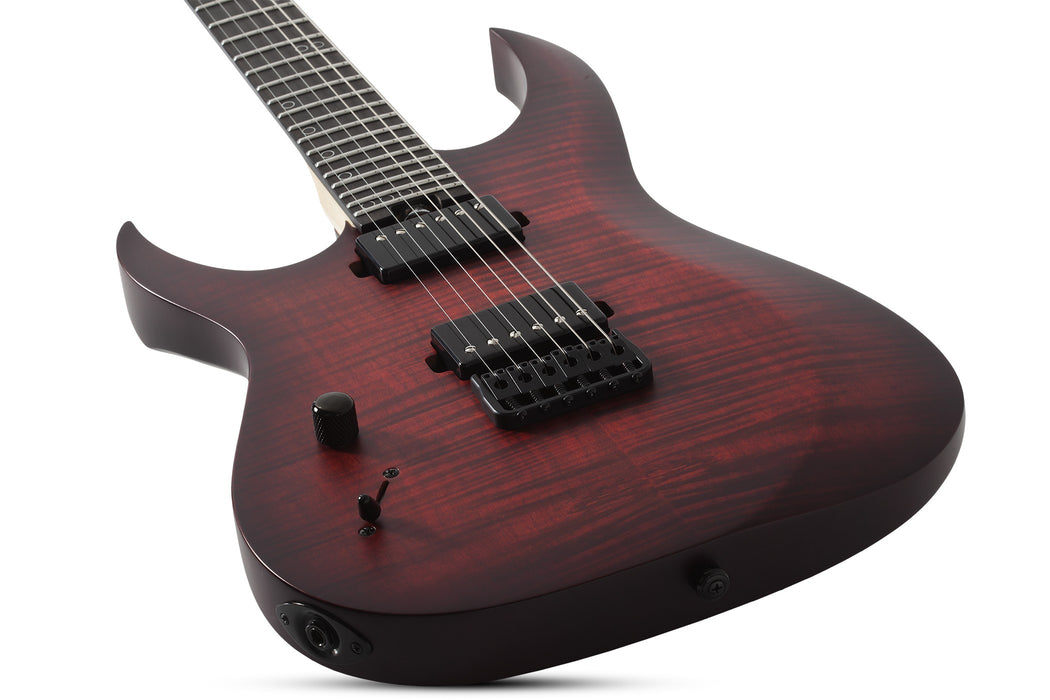 Schecter Sunset-6 Extreme Left-Handed Electric Guitar - Scarlet Burst