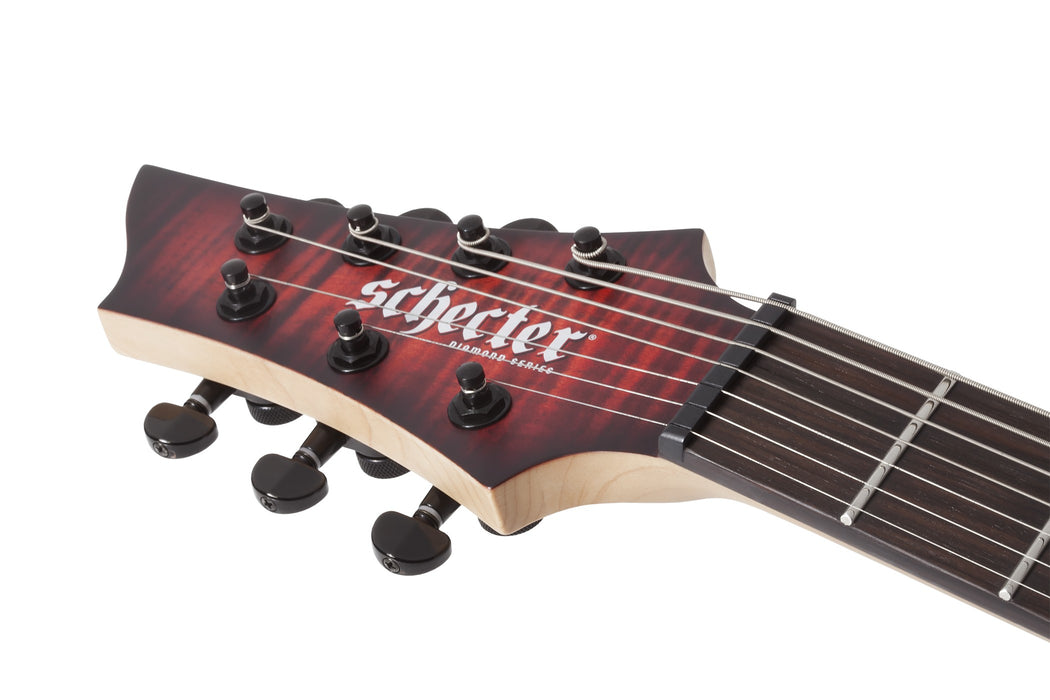 Schecter Sunset-7 Extreme Left-Handed Electric Guitar - Scarlet Burst