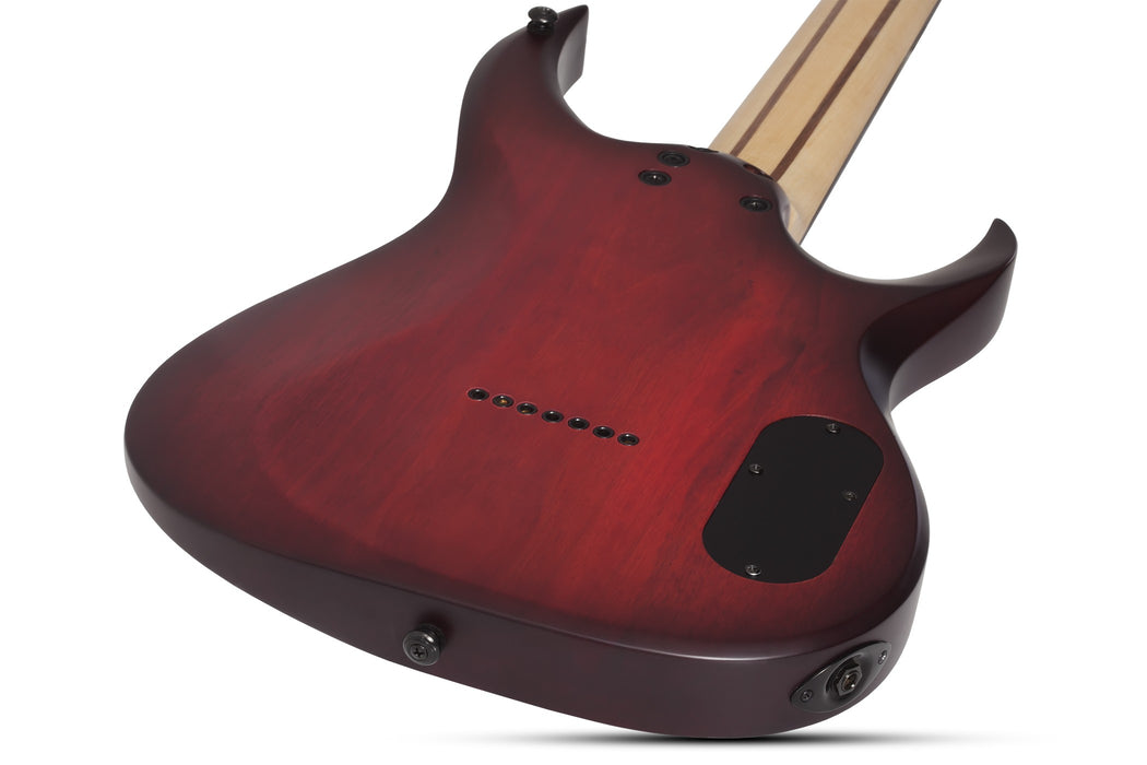 Schecter Sunset-7 Extreme Left-Handed Electric Guitar - Scarlet Burst