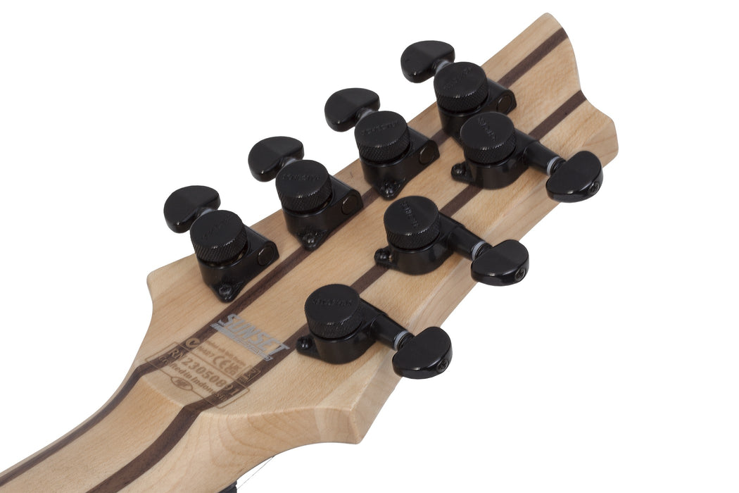 Schecter Sunset-7 Triad Left-Handed Electric Guitar - Gloss Black