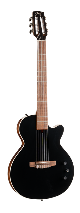Cort Sunset Nylectric II Electro-Classical Guitar - Black - Music Bliss Malaysia