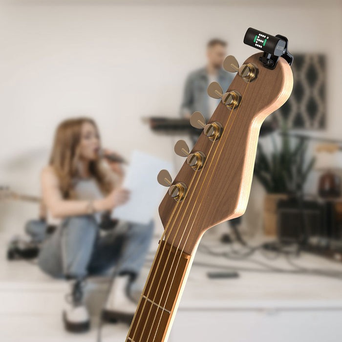 Swiff Audio A10R Rotatable Clip-on LED Mini Bass Guitar Tuner for Chromatic Violin Ukulele with Type-c fast charging