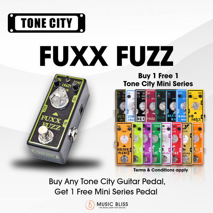 Tone City Fuxx Fuzz Guitar Pedal - Music Bliss Malaysia