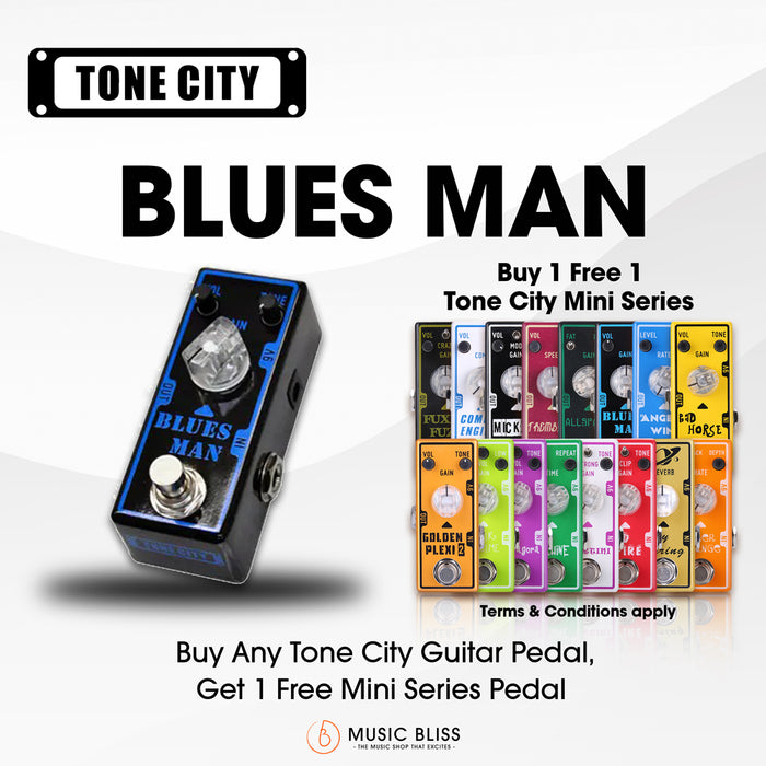 Tone City Blues Man Overdrive Guitar Pedal - Music Bliss Malaysia