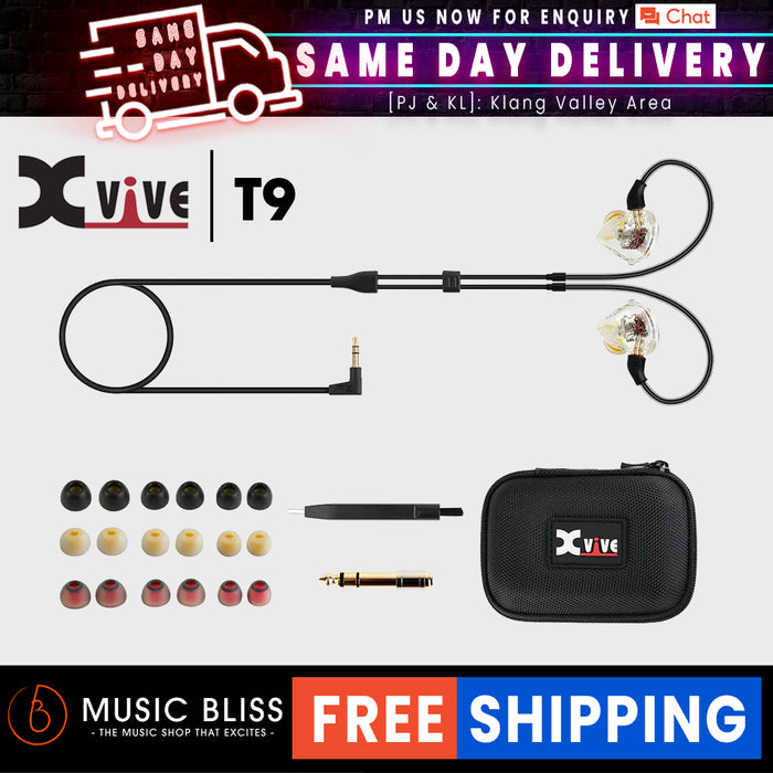 Xvive T9 In-ear Monitors - Music Bliss Malaysia
