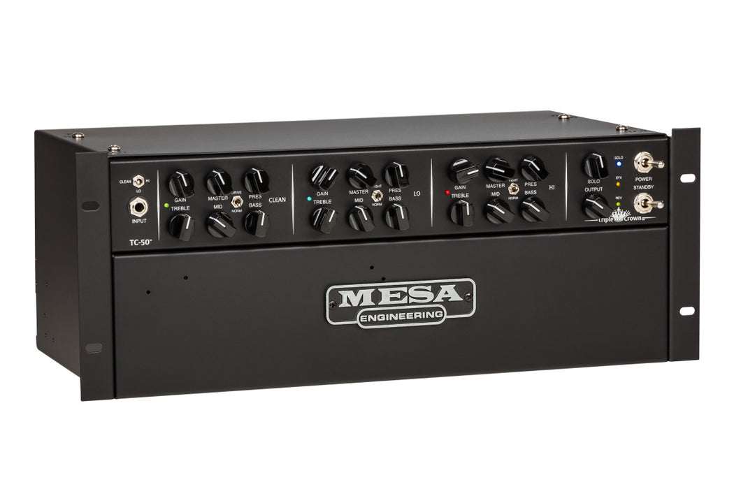 Tc Audio Rack Mount Reverb Mesa Boogie Triple Crown TC-50 - 50-watt Rackmount Tube Head | Music ...