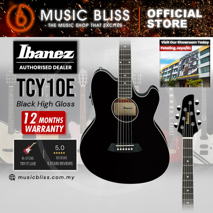 Ibanez Talman TCY10E Acoustic-electric Guitar - Black