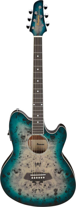 Ibanez Talman TCY10PA Electro Acoustic Guitar - Cosmic Blue Starburst High Gloss