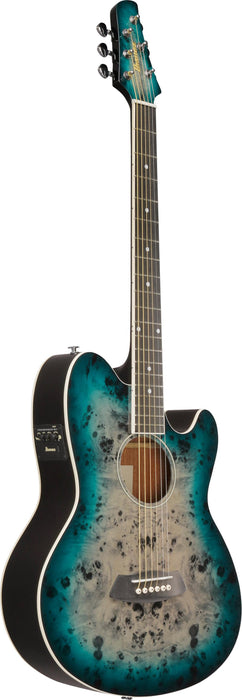 Ibanez Talman TCY10PA Electro Acoustic Guitar - Cosmic Blue Starburst High Gloss