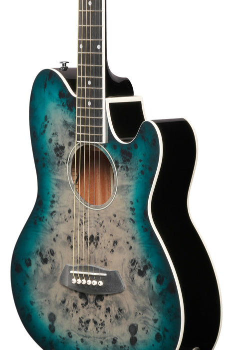 Ibanez Talman TCY10PA Electro Acoustic Guitar - Cosmic Blue Starburst High Gloss