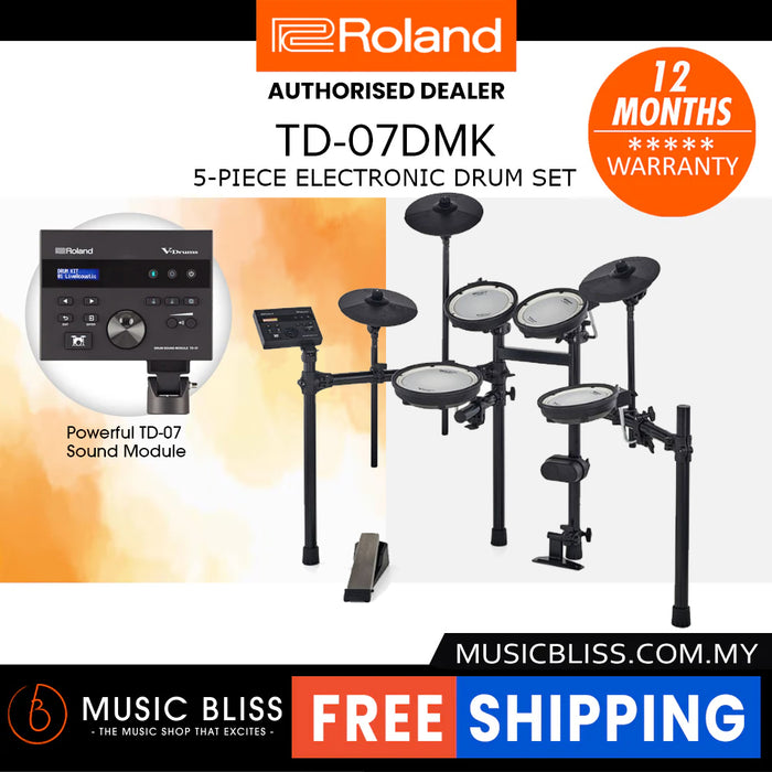 Roland V-Drums TD-07DMK Electronic Drum Set - DRUM KIT (ONLY)