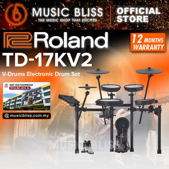 Roland TD-17KV Gen 2 V-Drums Digital Drum Electronic Drum - DRUM KIT (ONLY)