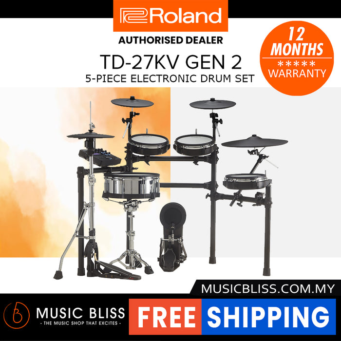 Roland TD-27KV Gen 2 V-Drums Electronic Drum Set - DRUM KIT (ONLY)