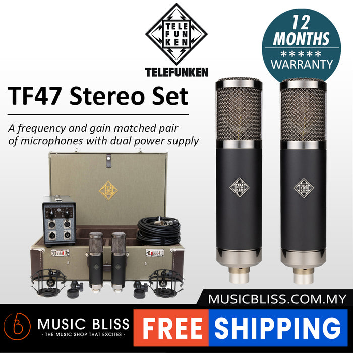 Telefunken TF47 Stereo Set Large-diaphragm Tube Condenser Microphone