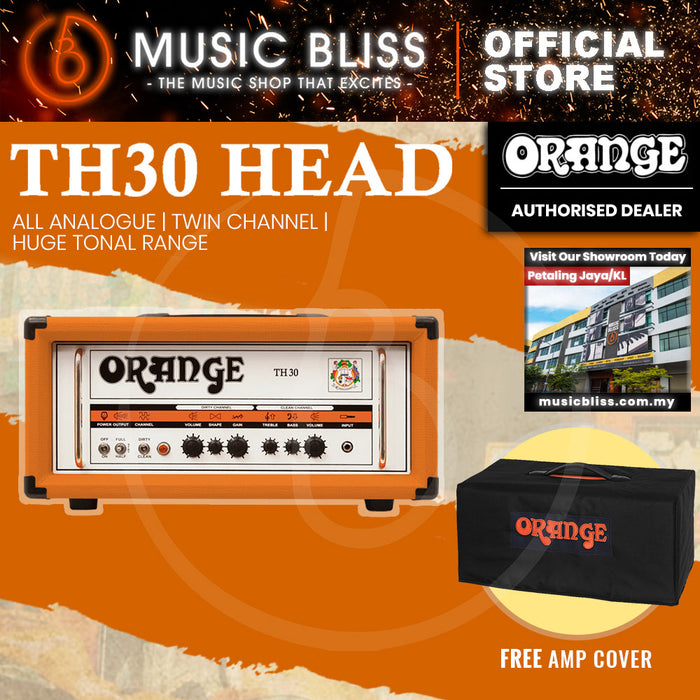 Orange TH30H 30-watt 2-channel Tube Head and PPC212OB Cabinet