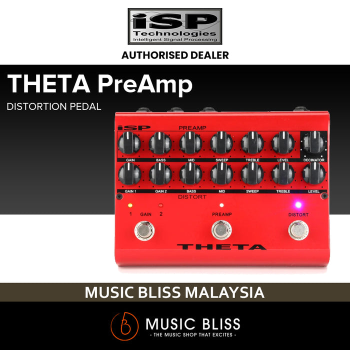 ISP Technologies Theta Preamp Distortion Pedal with Decimator Noise Reduction