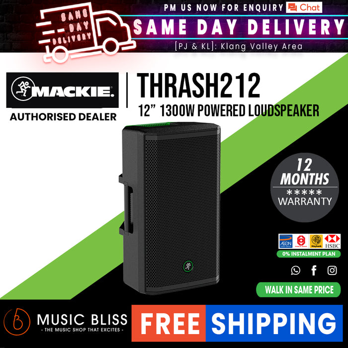 Mackie Thrash212 1300-watt 12" Powered Loudspeaker - Music Bliss Malaysia