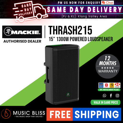 Mackie Thrash215 1300-watt 15" Powered Loudspeaker - Music Bliss Malaysia