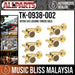ALLPARTS TK-0938-002 Gotoh 3X3 Locking Tuners Gold (Pack of 6) - Music Bliss Malaysia