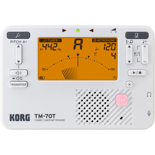 Korg TM-70 Tuner and Metronome - White - Music Bliss Malaysia