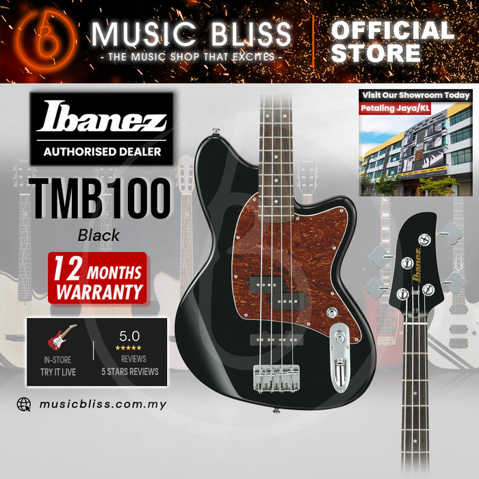 Ibanez Talman Bass TMB100 Electric Bass Guitar - Black