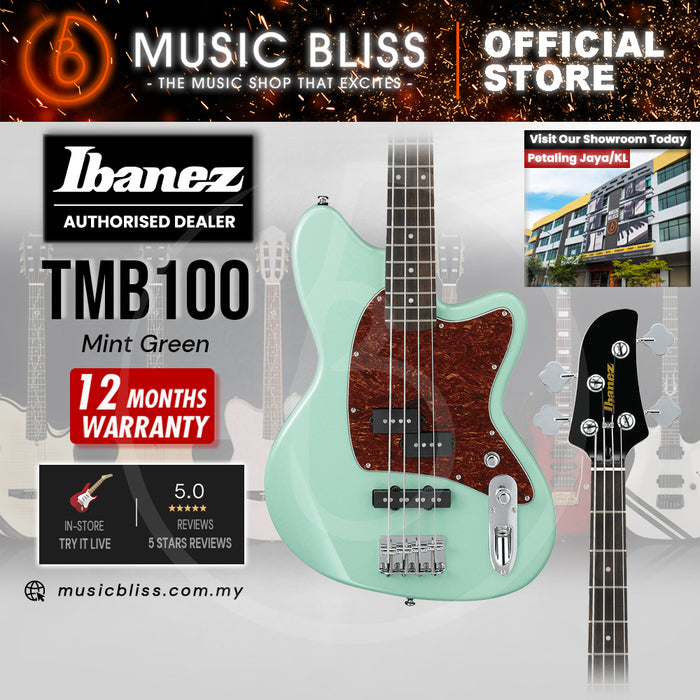 Ibanez Talman Bass TMB100 Electric Bass Guitar - Mint Green
