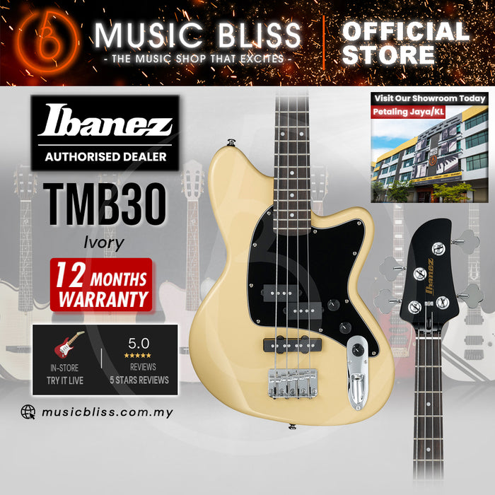 Ibanez Talman Standard TMB30 Electric Bass Guitar - Ivory