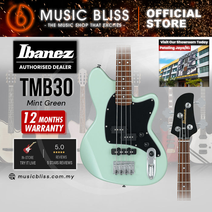Ibanez Talman Standard TMB30 Electric Bass Guitar - Mint Green