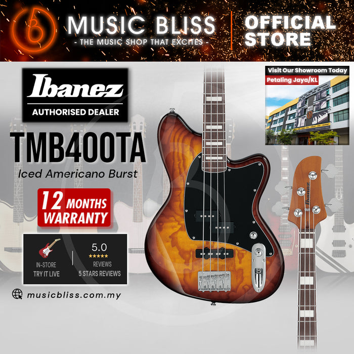 Ibanez Talman TMB400TA Electric Bass Guitar - Iced Americano Burst