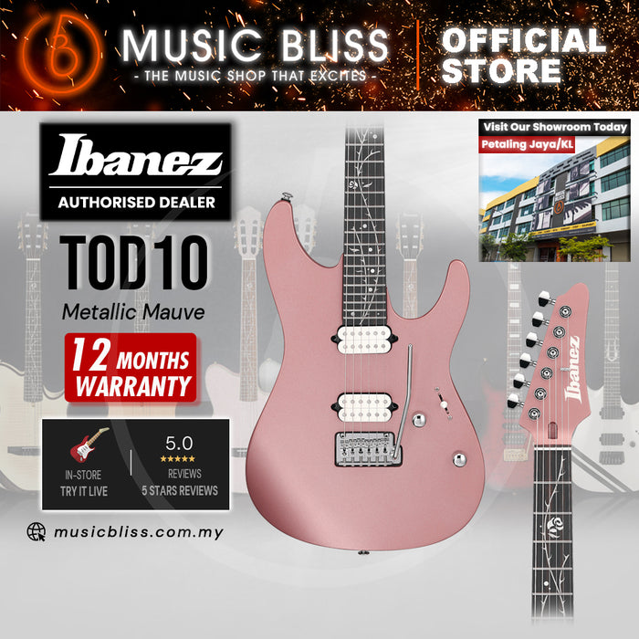 Ibanez TOD10 Tim Henson Signature Electric Guitar - Metallic Mauve