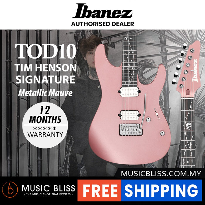 Ibanez TOD10 Tim Henson Signature Electric Guitar - Metallic Mauve