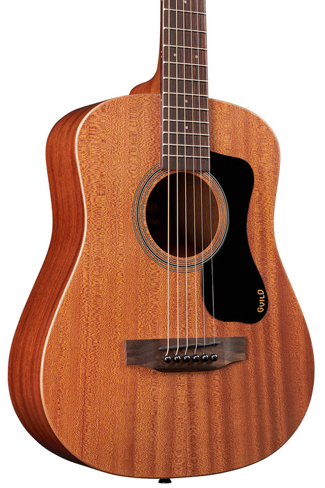 Guild Travel Mahogany Acoustic Guitar with Gig Bag - Natural, Full Mahogany