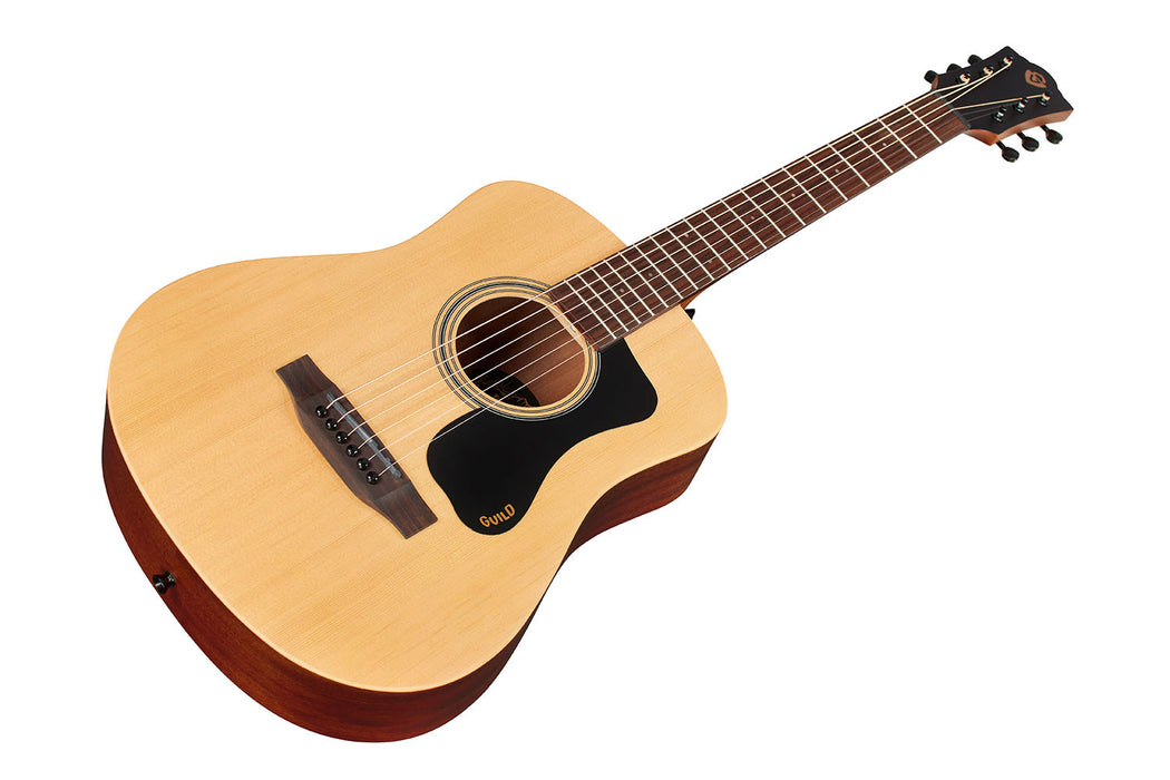 Guild Travel Spruce Acoustic Guitar with Gig Bag - Natural, Spruce Top, Mahogany Back & Sides