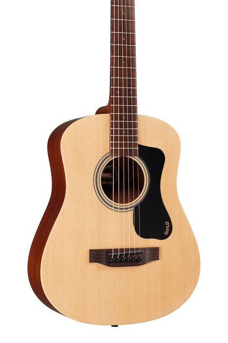 Guild Travel Spruce Acoustic Guitar with Gig Bag - Natural, Spruce Top, Mahogany Back & Sides
