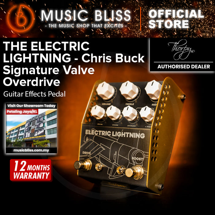 Thorpy FX Electric Lightning Chris Buck Signature Valve Overdrive Guitar Effects Pedal