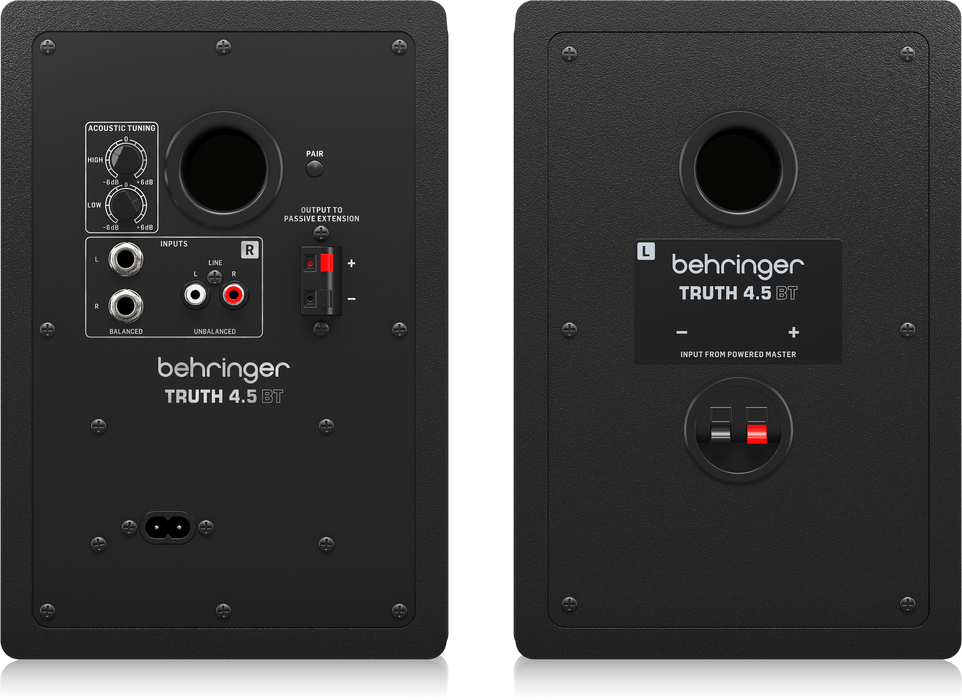 Behringer TRUTH 4.5-inch Powered Studio Monitor Pair with Bluetooth - Pair - Music Bliss Malaysia