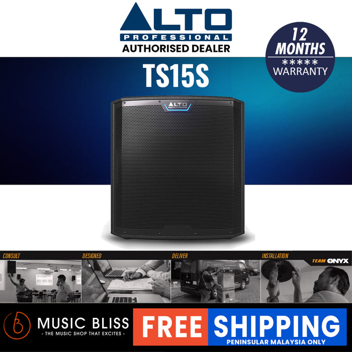 Alto TS15S 2500-watt 15" Powered Subwoofer - Music Bliss Malaysia