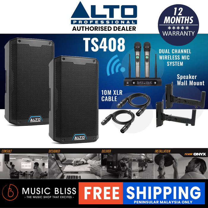 Alto TS408 2000W 8" Powered Speaker