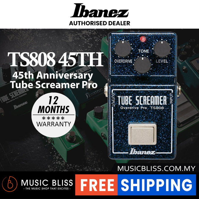 Ibanez TS80845TH 45th Anniversary Tube Screamer Overdrive Effects Pedal