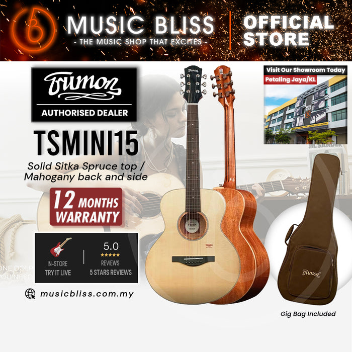 Trumon TS MINI 15 Solid Sitka Spruce top top/Mahogany back and side