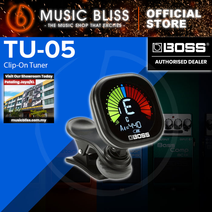 Boss TU-05 Rechargeable Clip-on Chromatic Tuner