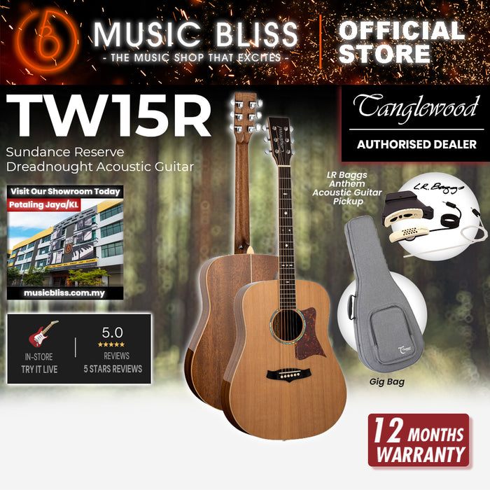 Tanglewood TW15R Sundance Reserve Dreadnought Acoustic Guitar