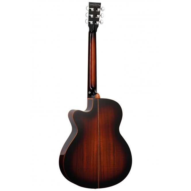 Tanglewood TWX4CEK Super Folk Cutaway with Premium Plus EQ System All Figured Koa - Autumn Burst Gloss
