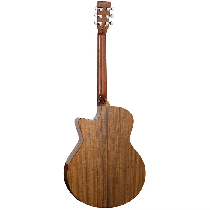 Tanglewood TWX6CEBW Venetian Cutaway with Premium Plus EQ System All Figured Black Walnut Solid Top - Gloss