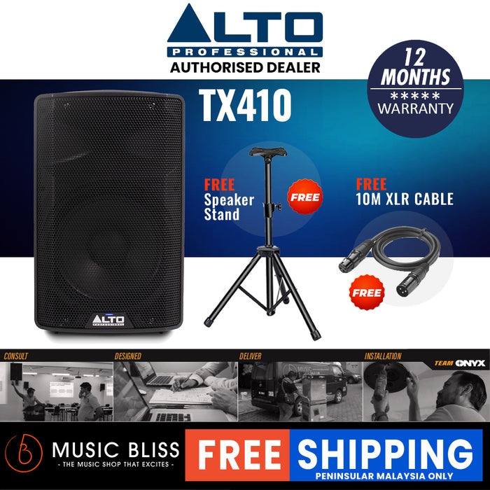 Alto Professional TX410 350-watt 10-inch Powered Speaker