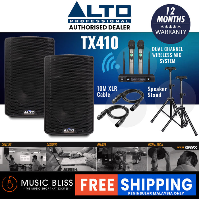 Alto Professional TX410 350-watt 10-inch Powered Speaker