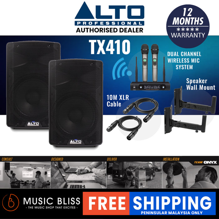 Alto Professional TX410 350-watt 10-inch Powered Speaker