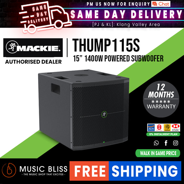 Mackie Thump115S 1400-watt 15" Powered Subwoofer - Music Bliss Malaysia